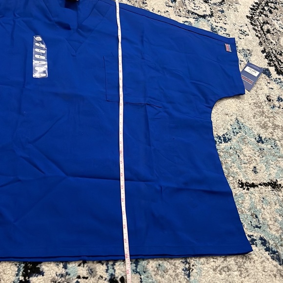 ⛔️SOLD⛔️ 💰3 items for $25 🏷NWT Cherokee Workwear Unisex Blue Scrub Top sz L - Picture 7 of 7